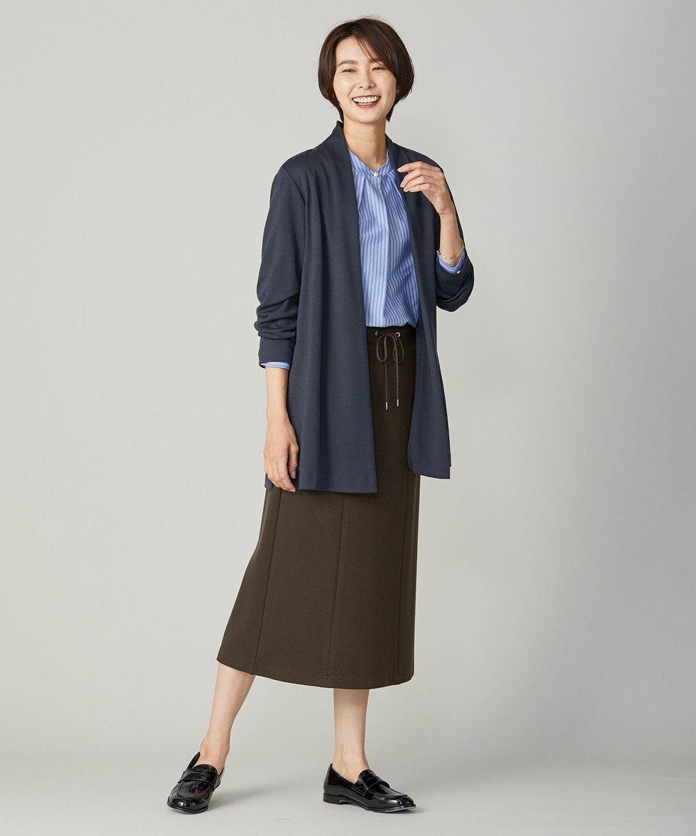 J.PRESS LADIES 【洗える】デュアルウォームポンチ スカート 