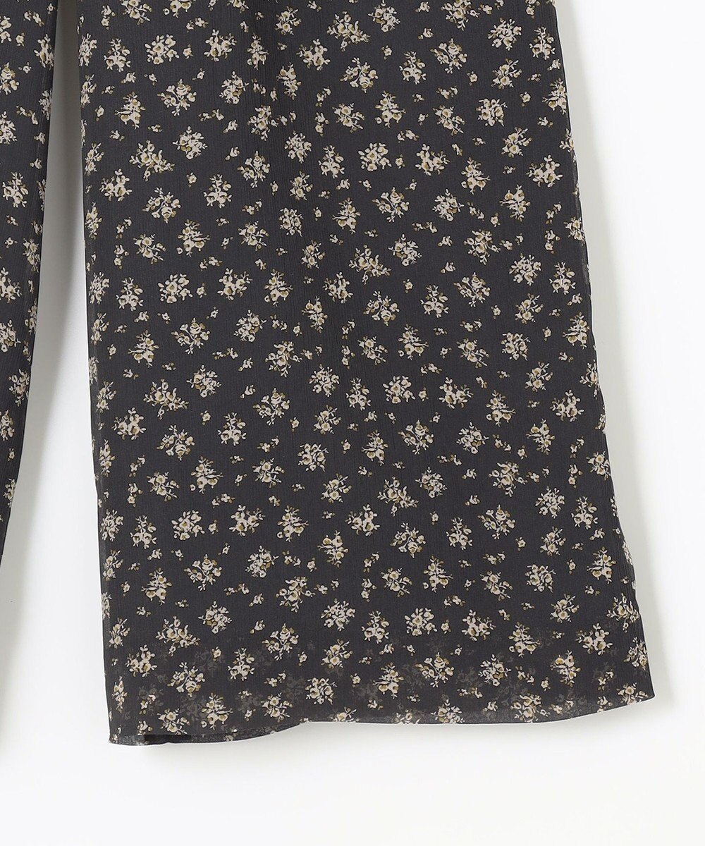 J.PRESS LADIES 【洗える】楊柳フラワープリント キュロット パンツ 