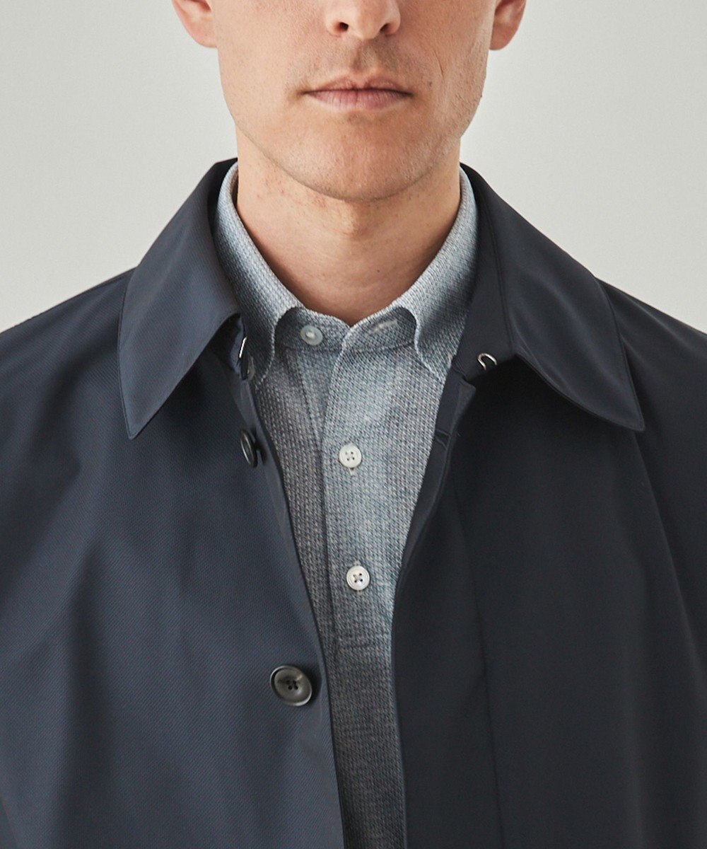 GOTAIRIKU 【防水/軽量/シワになりにくい】ラスタードビーメモリーラミネーションコート_ ステンカラー(24年モデル) 