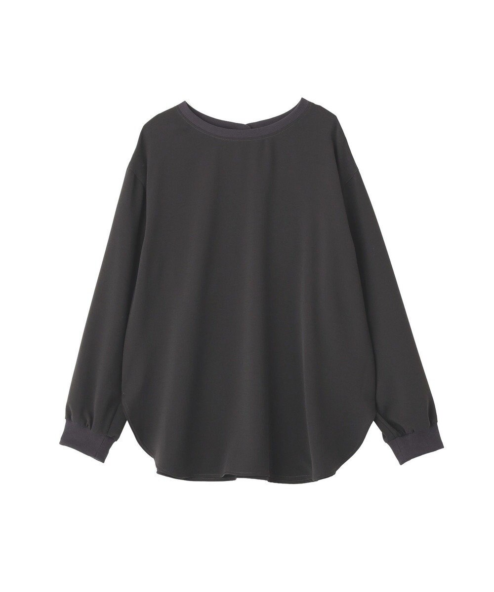 YECCA VECCA 2wayリブMIXジョーゼットブラウス 