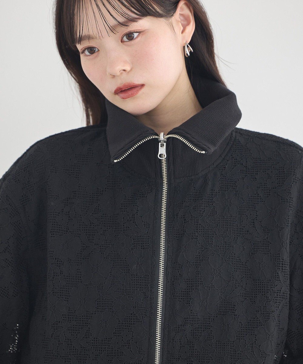 earth music&ecology 【WEB・一部店舗限定】レースリバーシブルブルゾン 