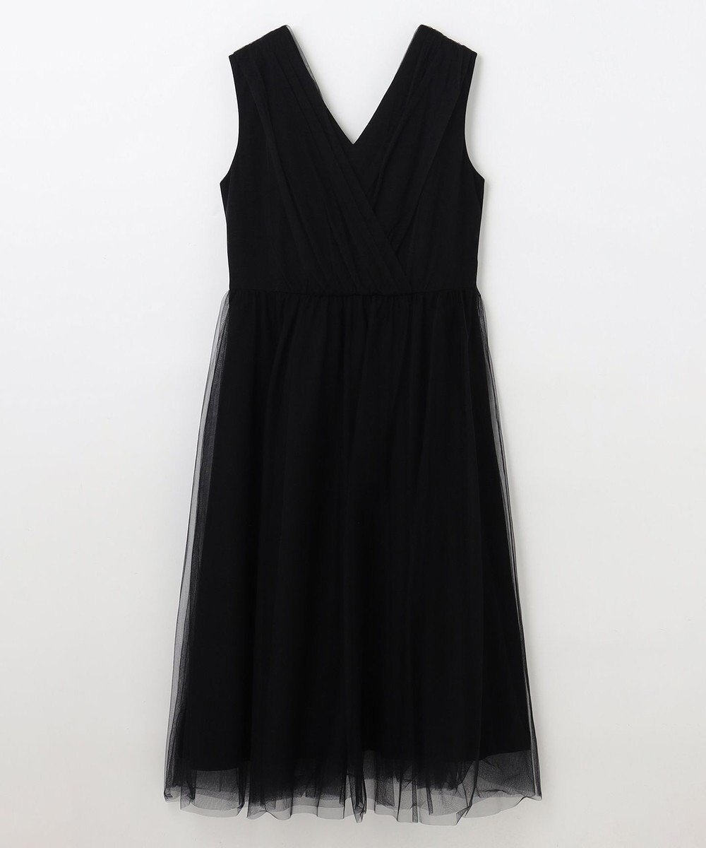 GRACE CONTINENTAL チュールドレープドレス 