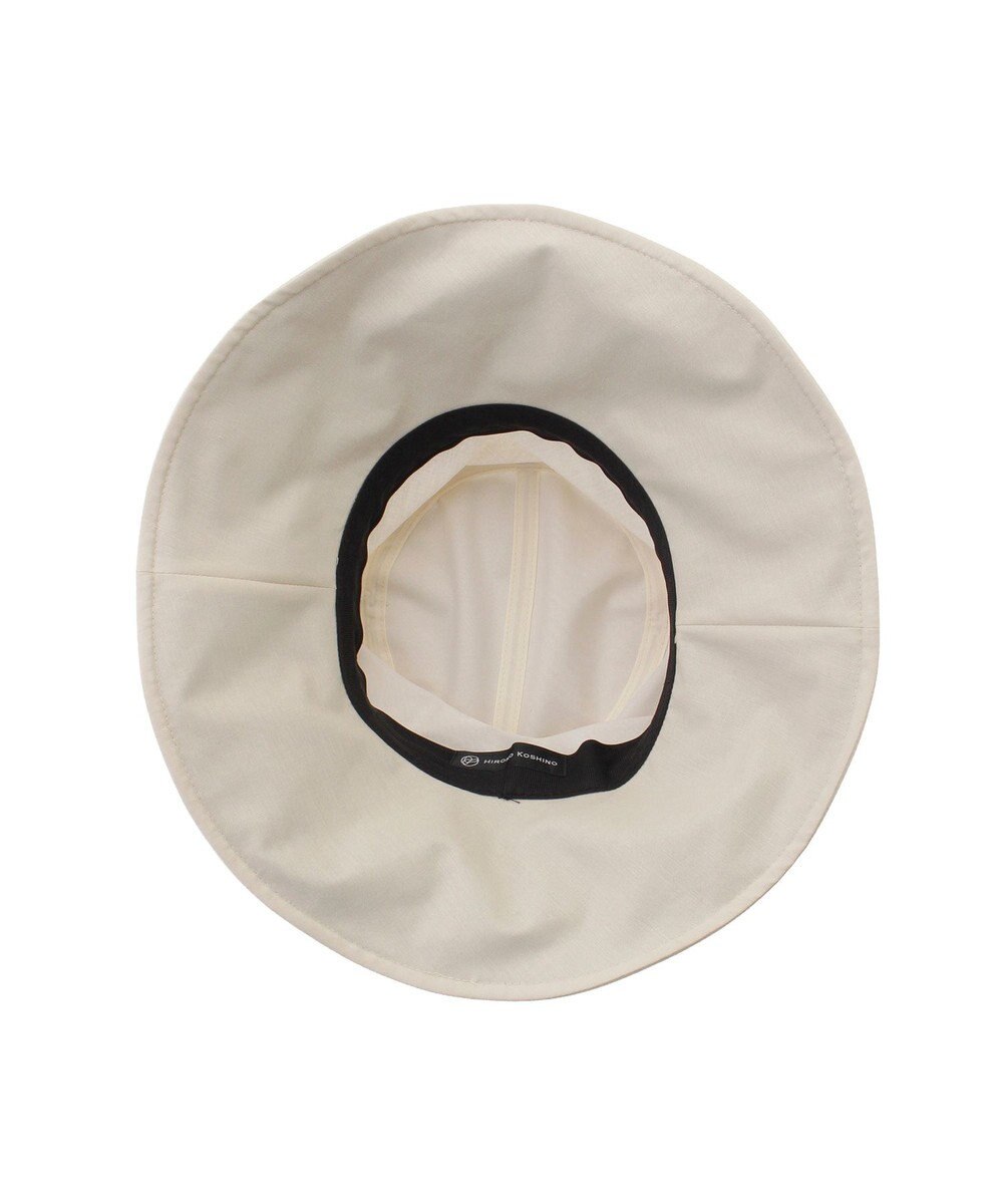 MOONBAT 【遮光100％/遮熱/UV】HIROKO KOSHINO(ヒロコ コシノ)遮光 ビッグリボンハット 帽子 広つば ゆったりMサイズ 手洗い可能/サイズ調整可能/日本製 
