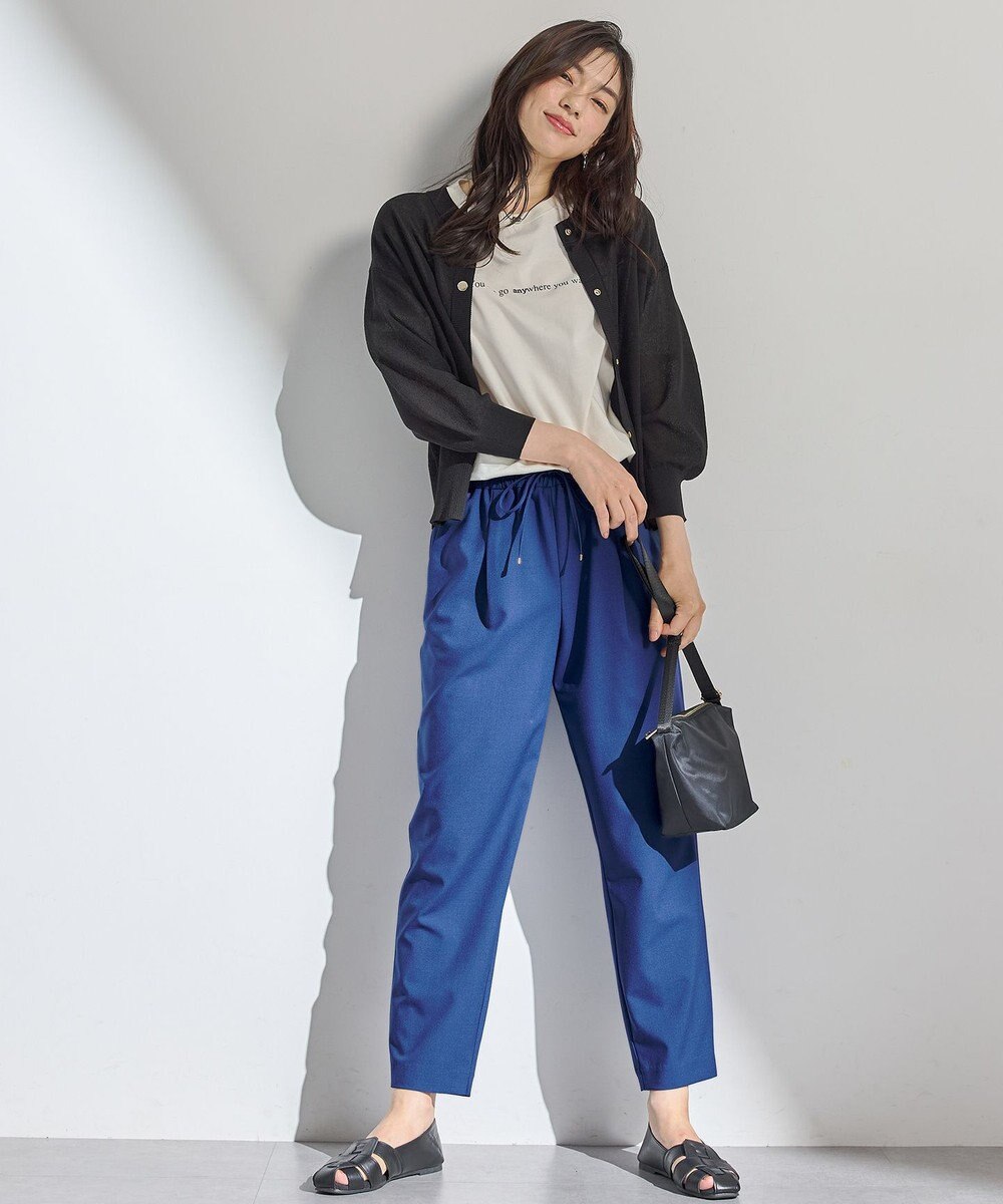 ANY シアーニットショートカーディガン 