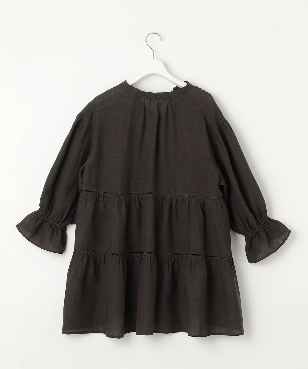 23区 S 【洗える】LIBECOリネン ティアード チュニック ブラウス 