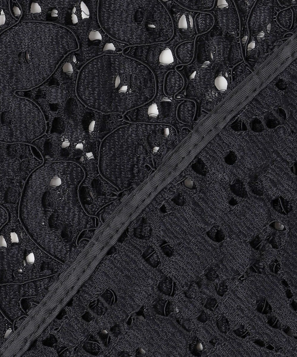 ICB L 【洗える】 ナイロンコードレース ブラウス 