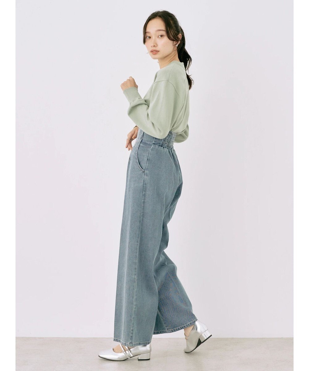 earth music&ecology フロントジップデニムパンツ 