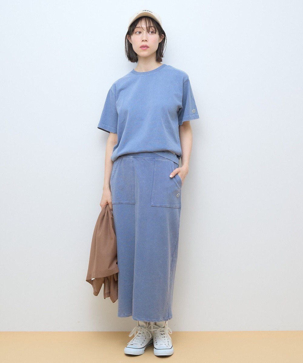 AMERICAN HOLIC DISCUS パウダーブリーチ加工Tシャツ 