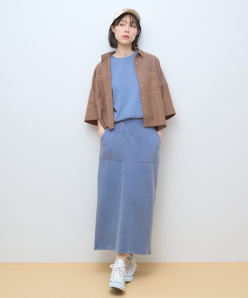 AMERICAN HOLIC DISCUS パウダーブリーチ加工Tシャツ 