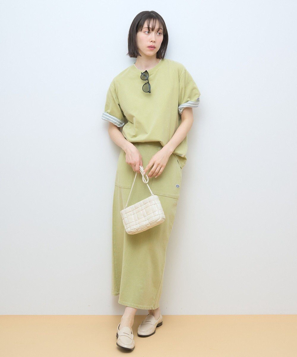 AMERICAN HOLIC DISCUS パウダーブリーチ加工Tシャツ 