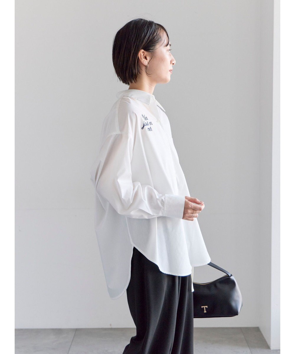 Te chichi ポイント刺繍シャツ 