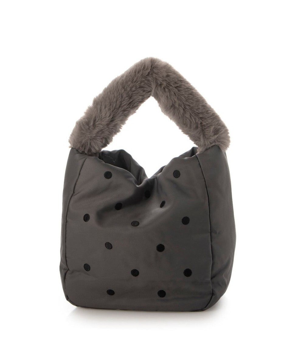 UNBILLION カシュカシュ cachecache / エコファーワンハンドルドット刺繍トート 