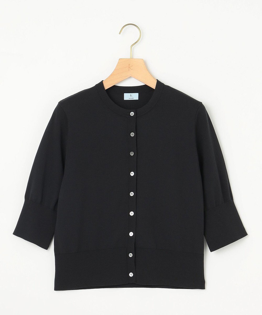 組曲 L ドライタッチ 5分袖カーディガン 