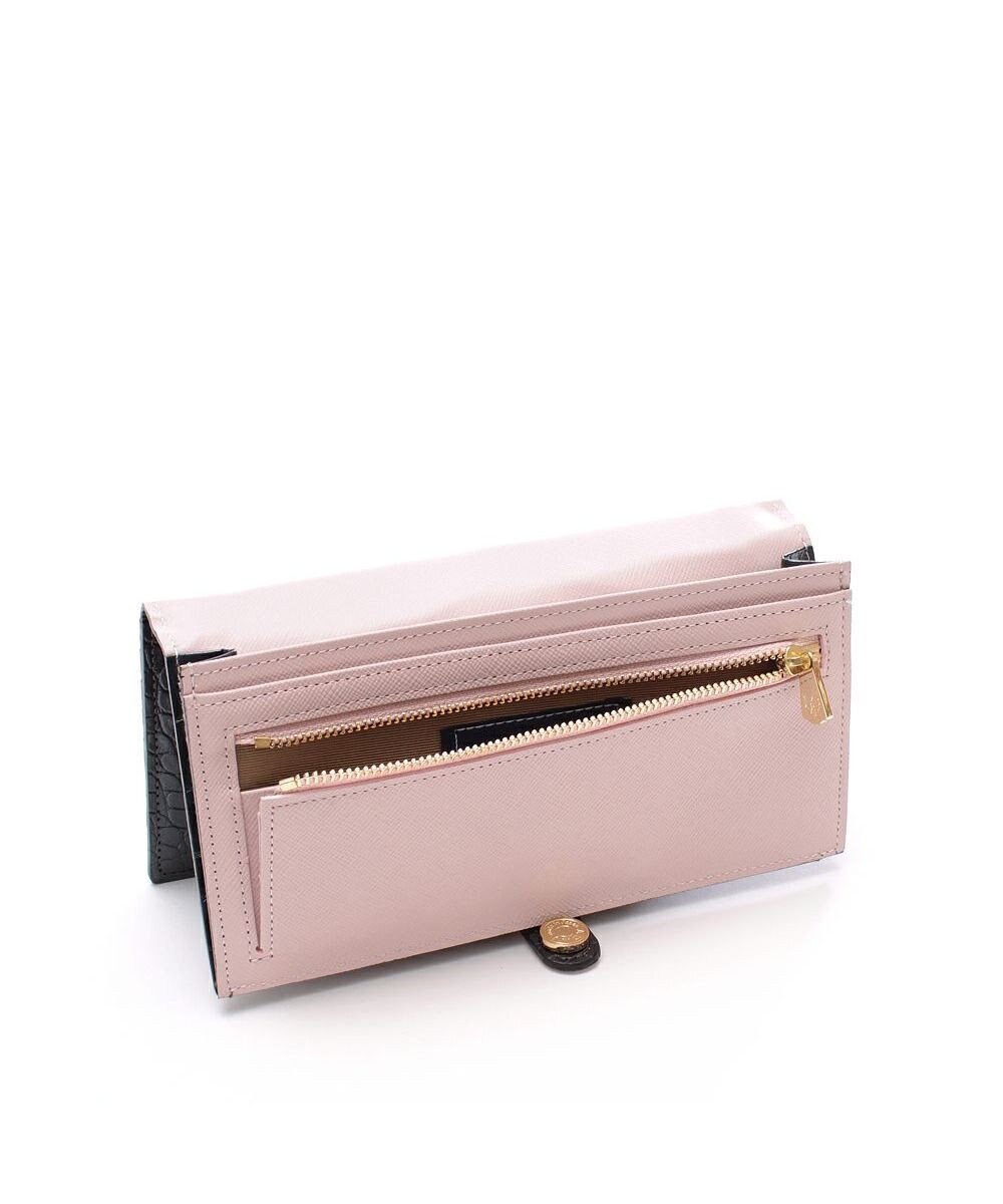 A.D.M.J. 【牛革】クロコ型押し/ロングウォレット 