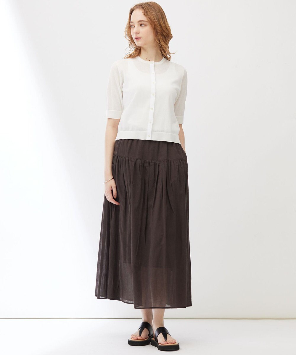 23区 【Indian Factory】ドライシアー ニットカーディガン 