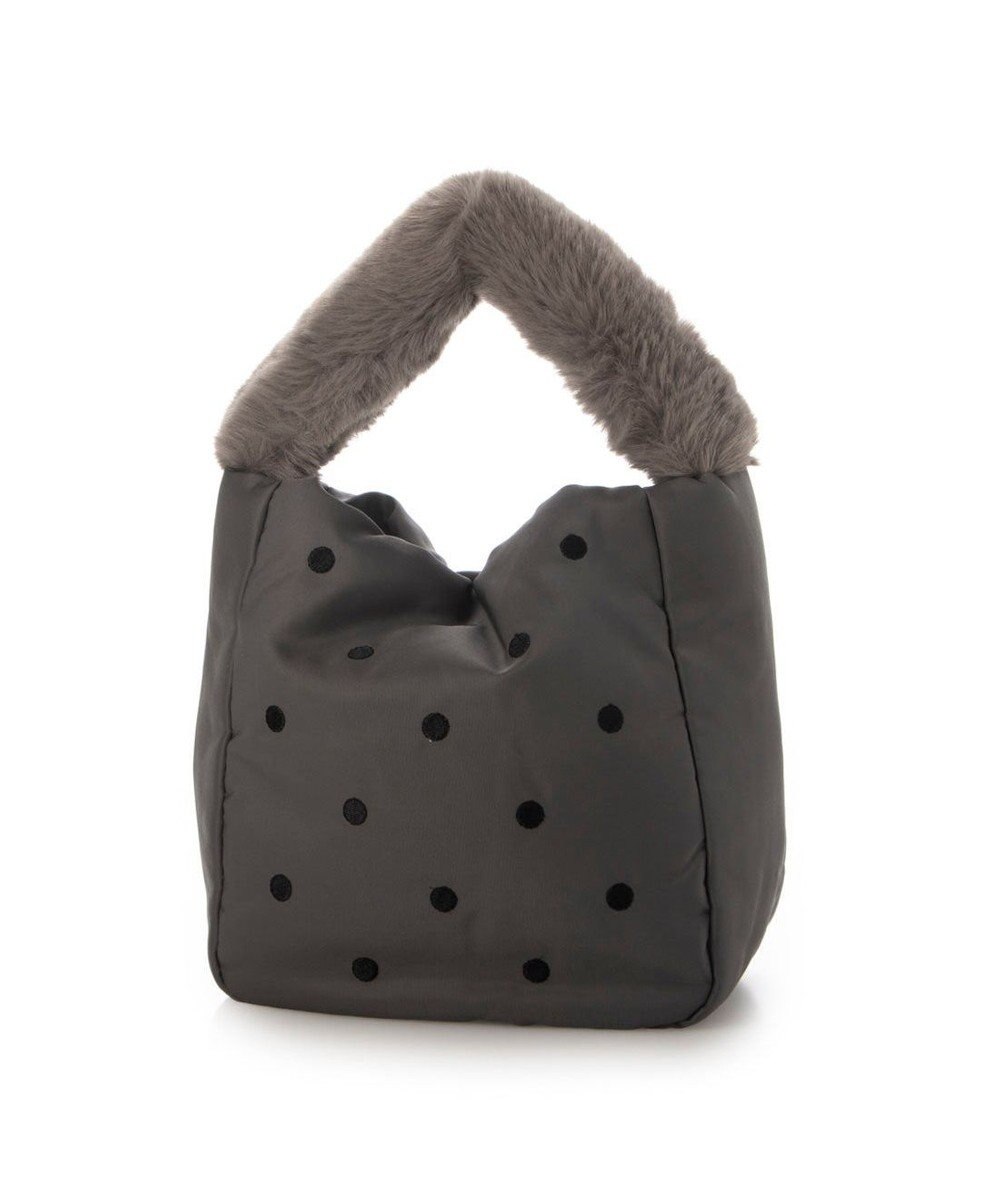 UNBILLION カシュカシュ cachecache / エコファーワンハンドルドット刺繍トート 