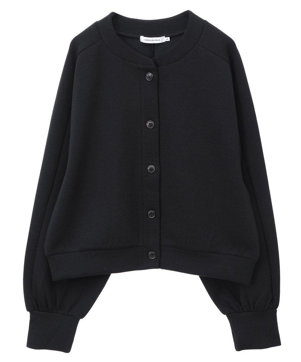 AMERICAN HOLIC ポンチクルーネックカーディガン 