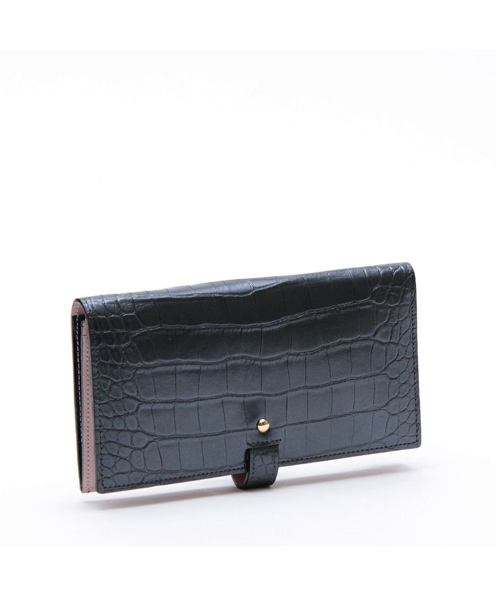 A.D.M.J. 【牛革】クロコ型押し/ロングウォレット 