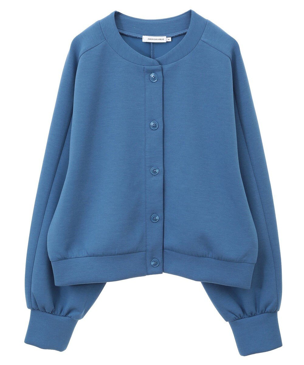 AMERICAN HOLIC ポンチクルーネックカーディガン 