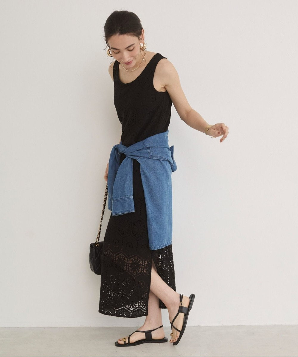 WEGO 【ANGIE VINTAGE】クロシェレースセットワンピース 