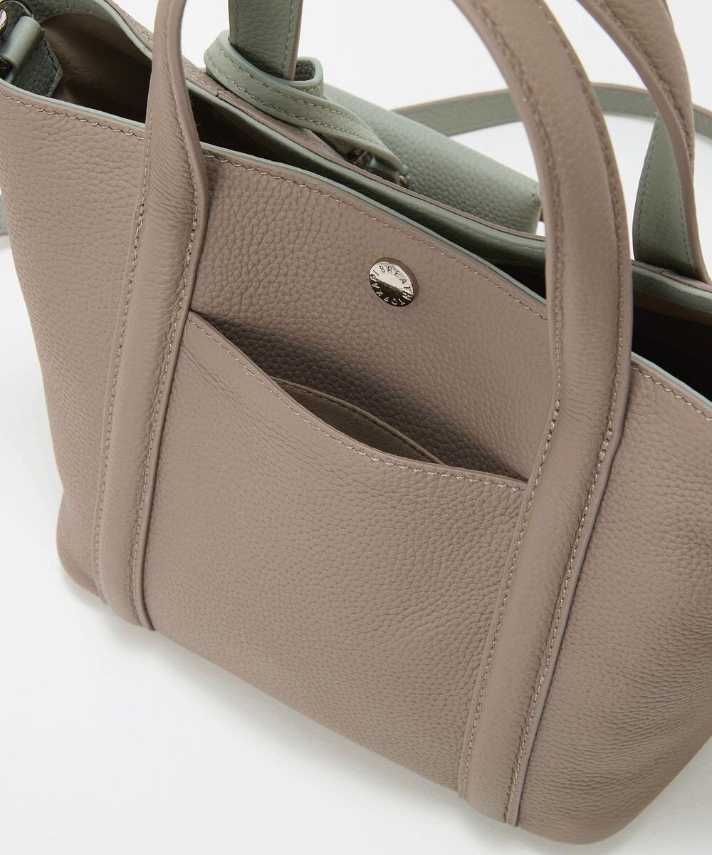 TOPKAPI 【Breath TOPKAPI】DUAL デュアル シュリンクレザー バイカラー トートバッグ チャーム付き 