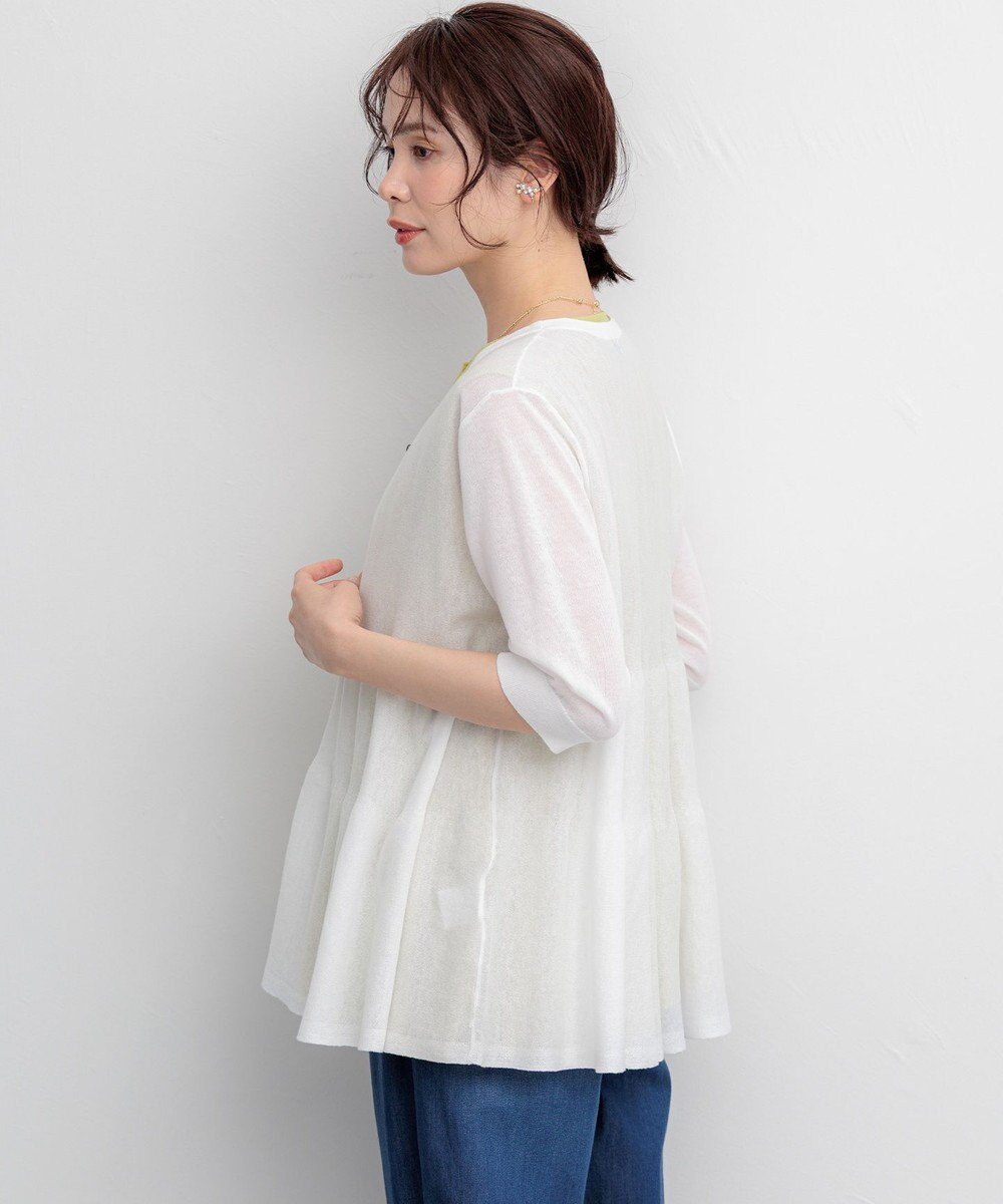 組曲 L 【先行予約】シアーニット　ティアードカーディガン 