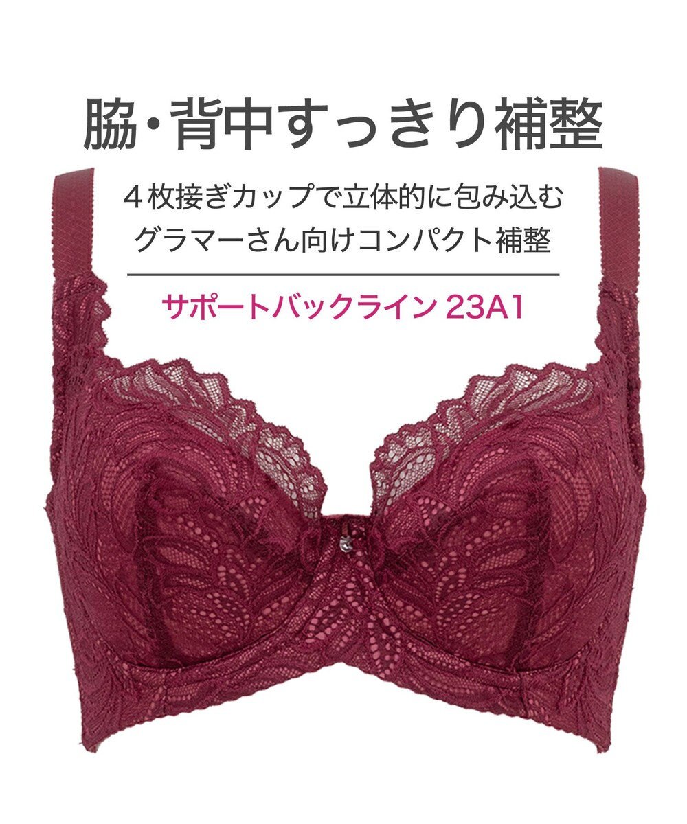 BRADELIS New York 【BRADELIS New York】サポートバックラインブラ23A1 グラマーバストをスッキリさせる補正ブラ 