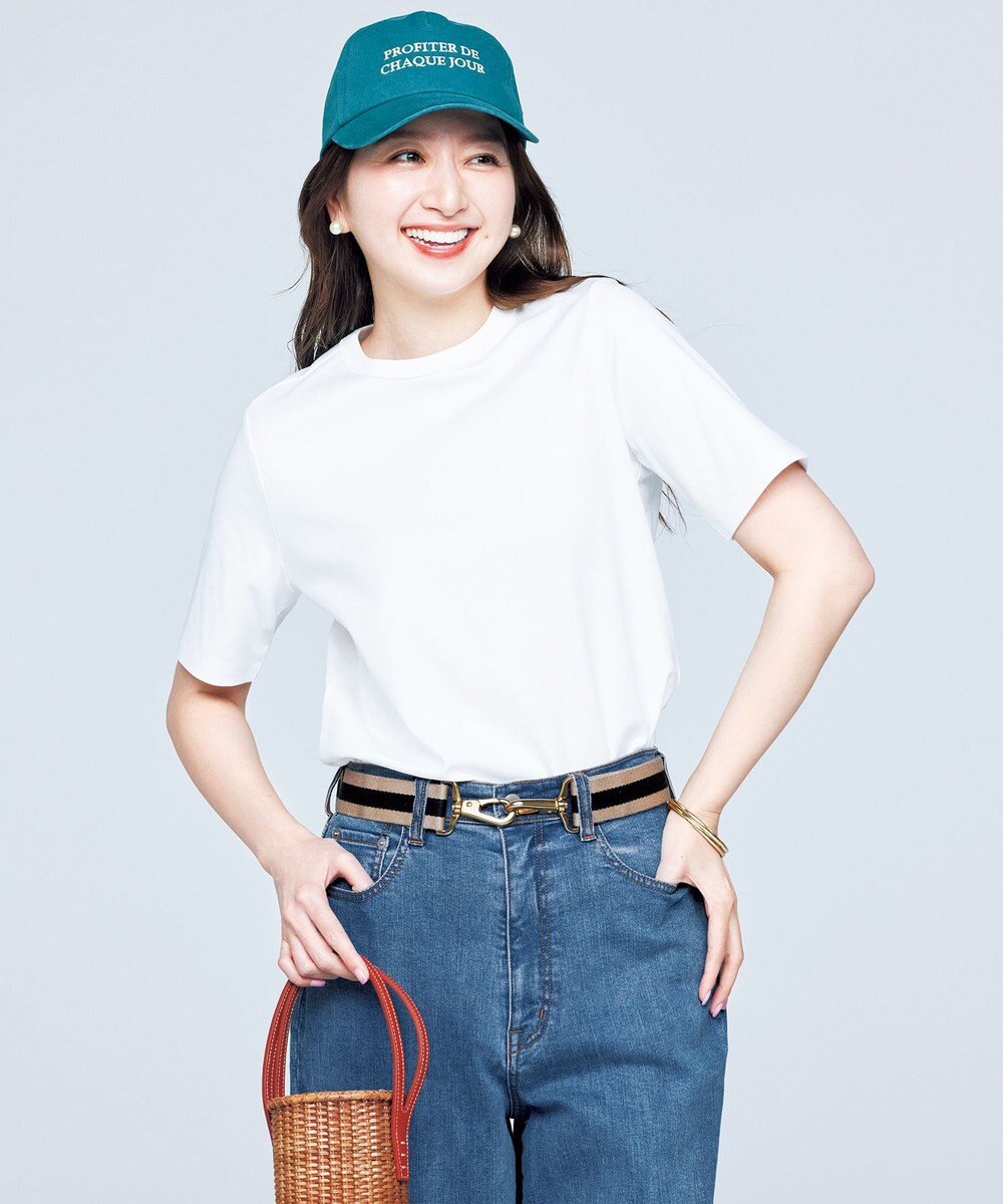 UNFILO 【UNFILO DENIM】撥水ストレッチ ワイドストレートデニム 