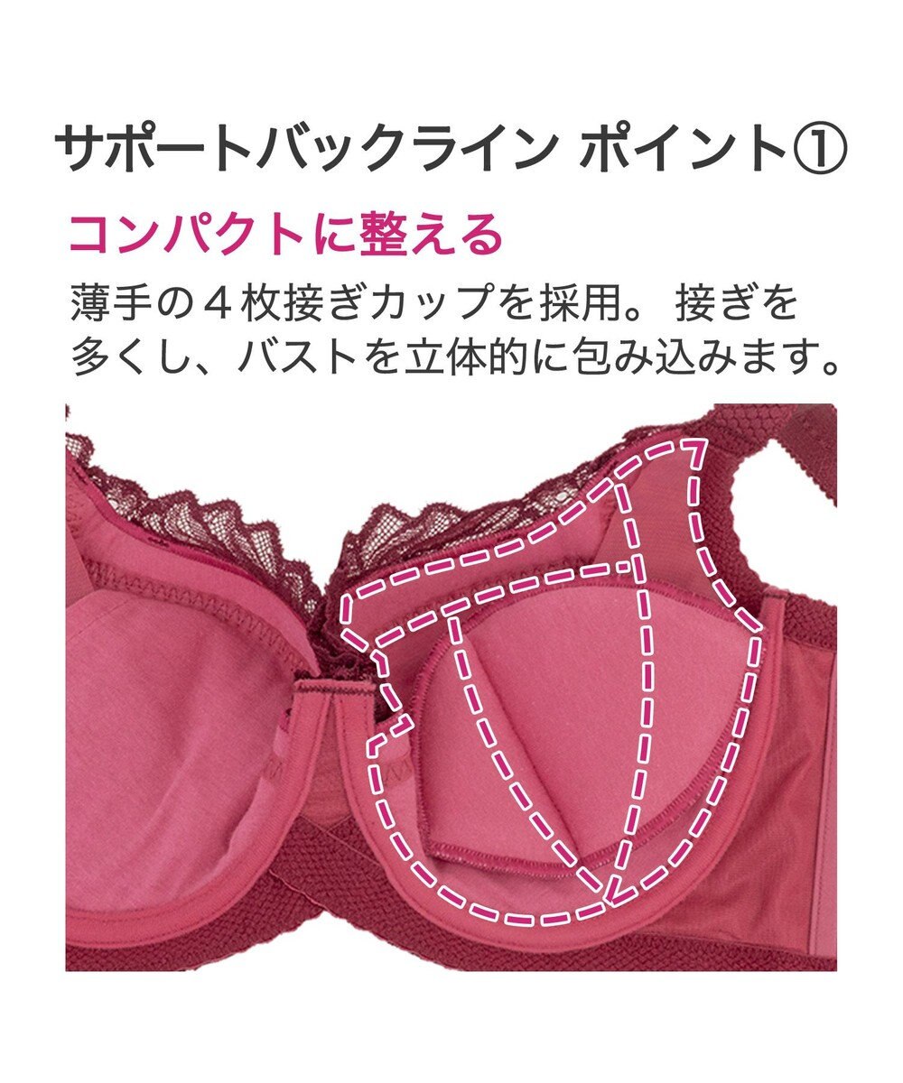 BRADELIS New York 【BRADELIS New York】サポートバックラインブラ23A1 グラマーバストをスッキリさせる補正ブラ 
