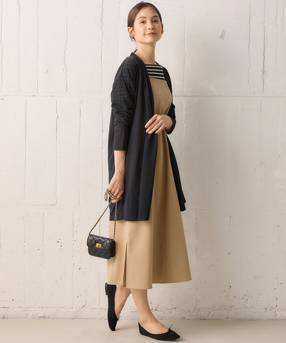 組曲 【WEB限定】シアーツイルジャージー ロングカーディガン 