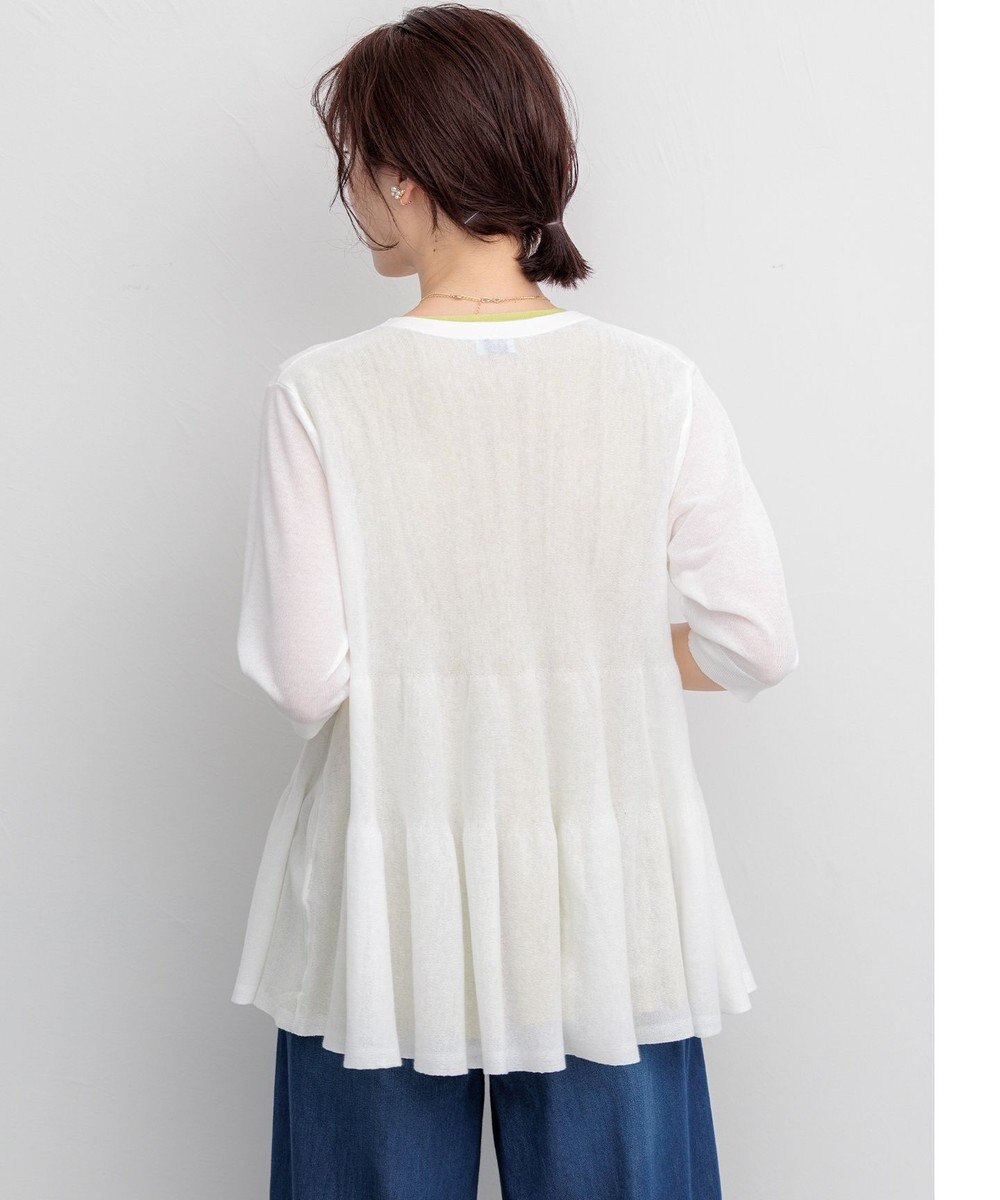 組曲 L 【先行予約】シアーニット　ティアードカーディガン 