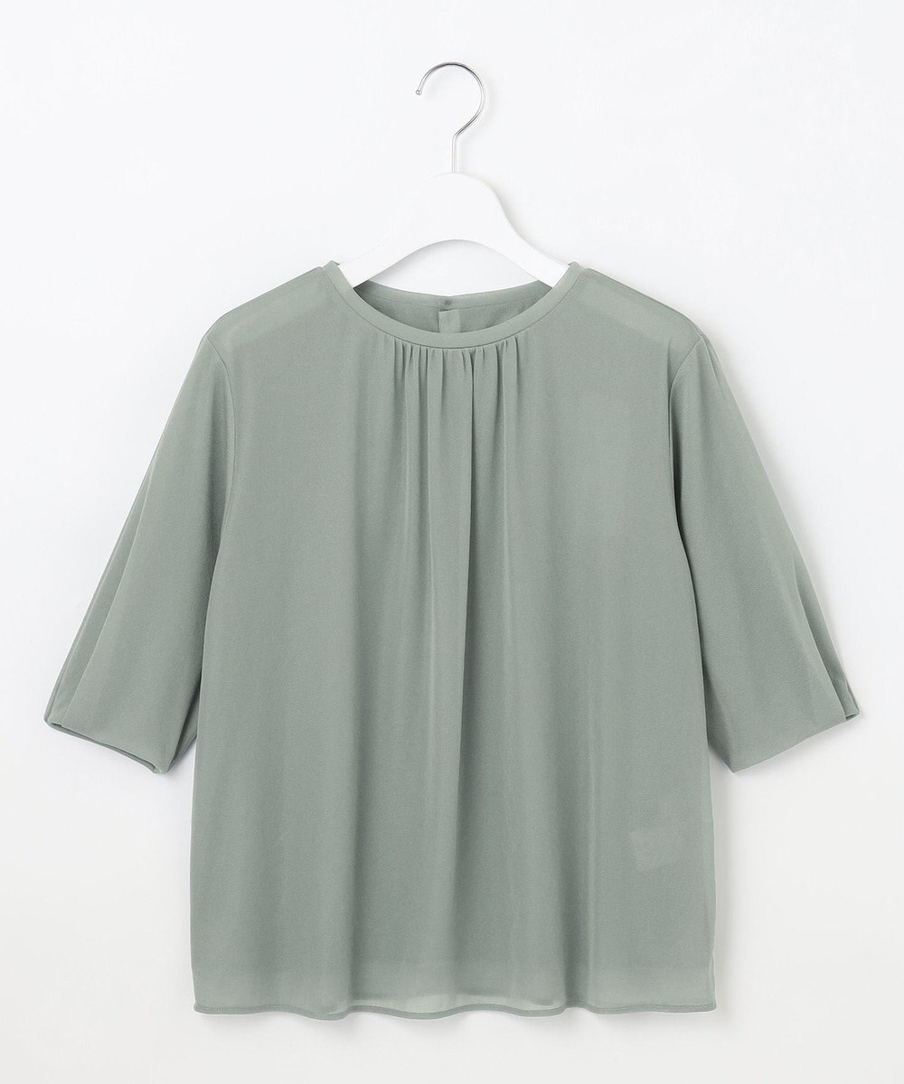 J.PRESS LADIES L シアーレイヤード タックスリーブ カットソー 