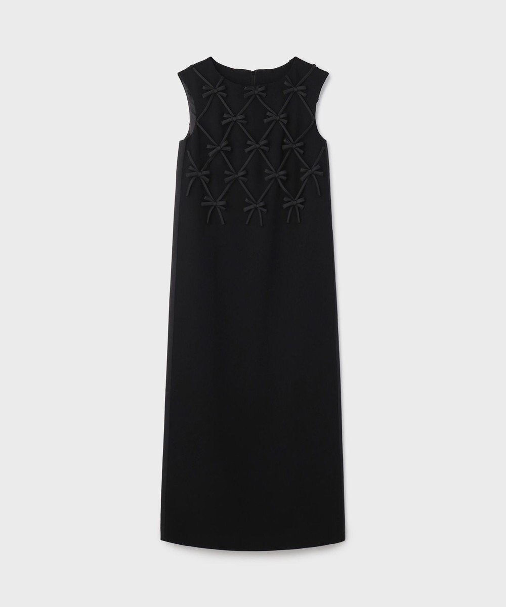 GRACE CONTINENTAL リボンモチーフドレス 