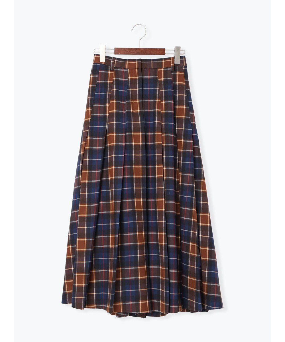 Te chichi チェックアソートロングプリーツスカート 