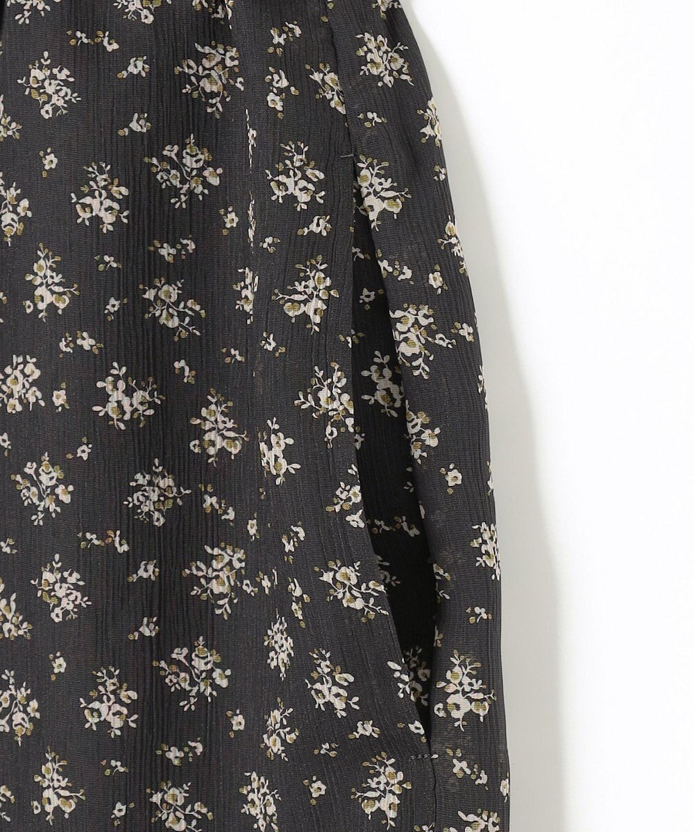 J.PRESS LADIES 【洗える】楊柳フラワープリント キュロット パンツ 