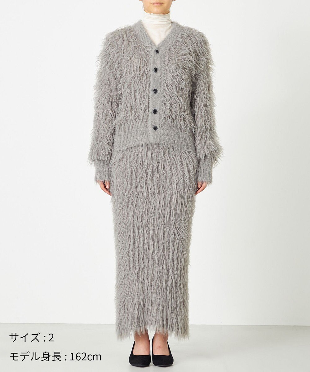 NAVE 【ReNAVE・洗える】メルティーシャギーニット カーディガン 