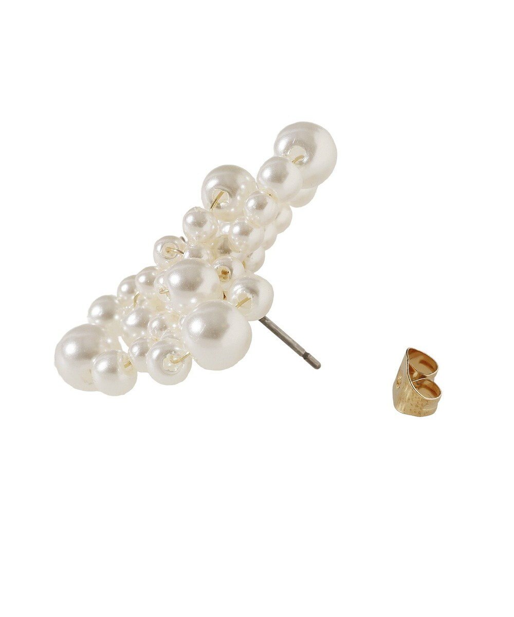 earth music&ecology パールフラワーピアス 