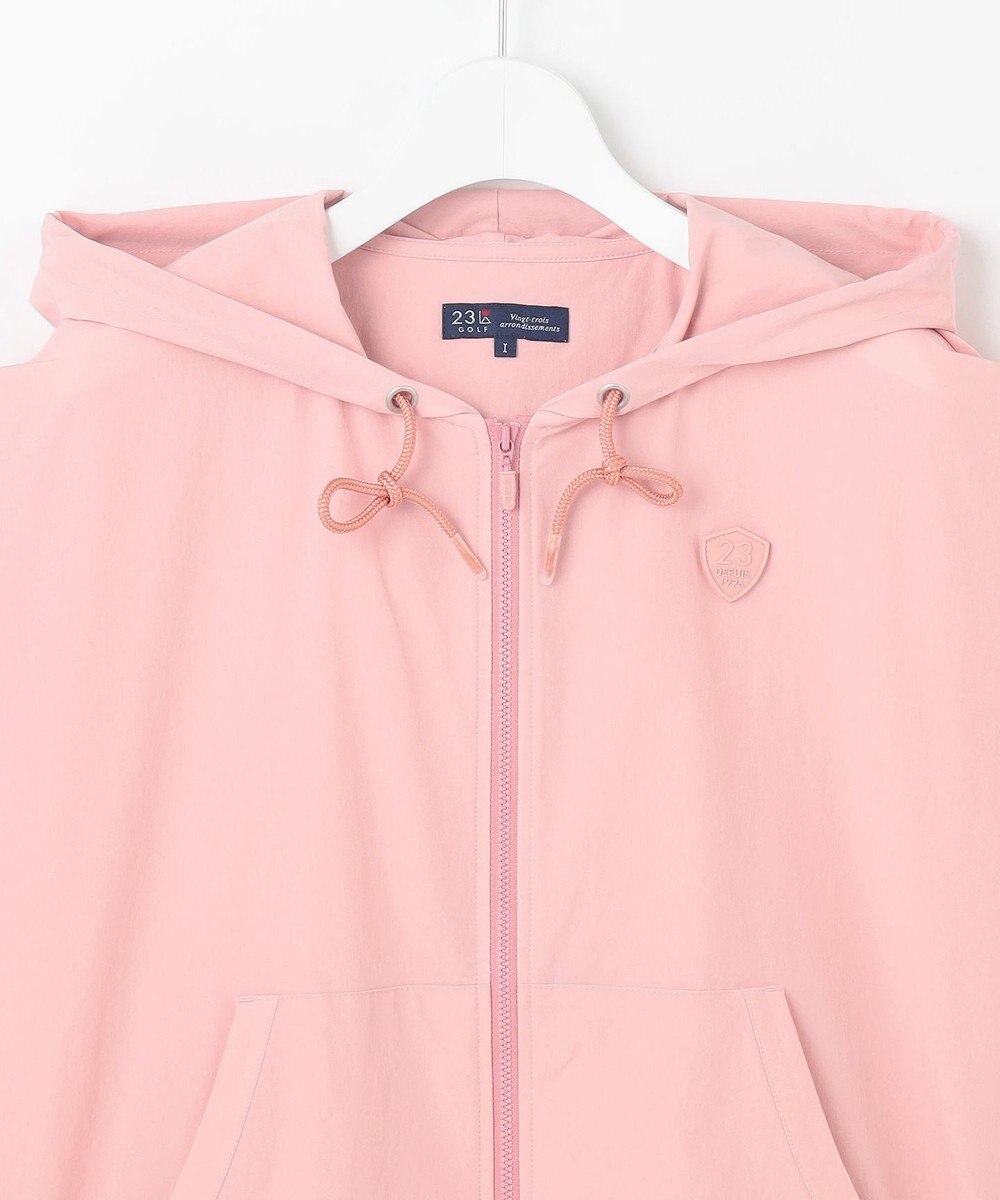 23区GOLF 【WOMEN】シアーストレッチ ショート丈フードベスト 