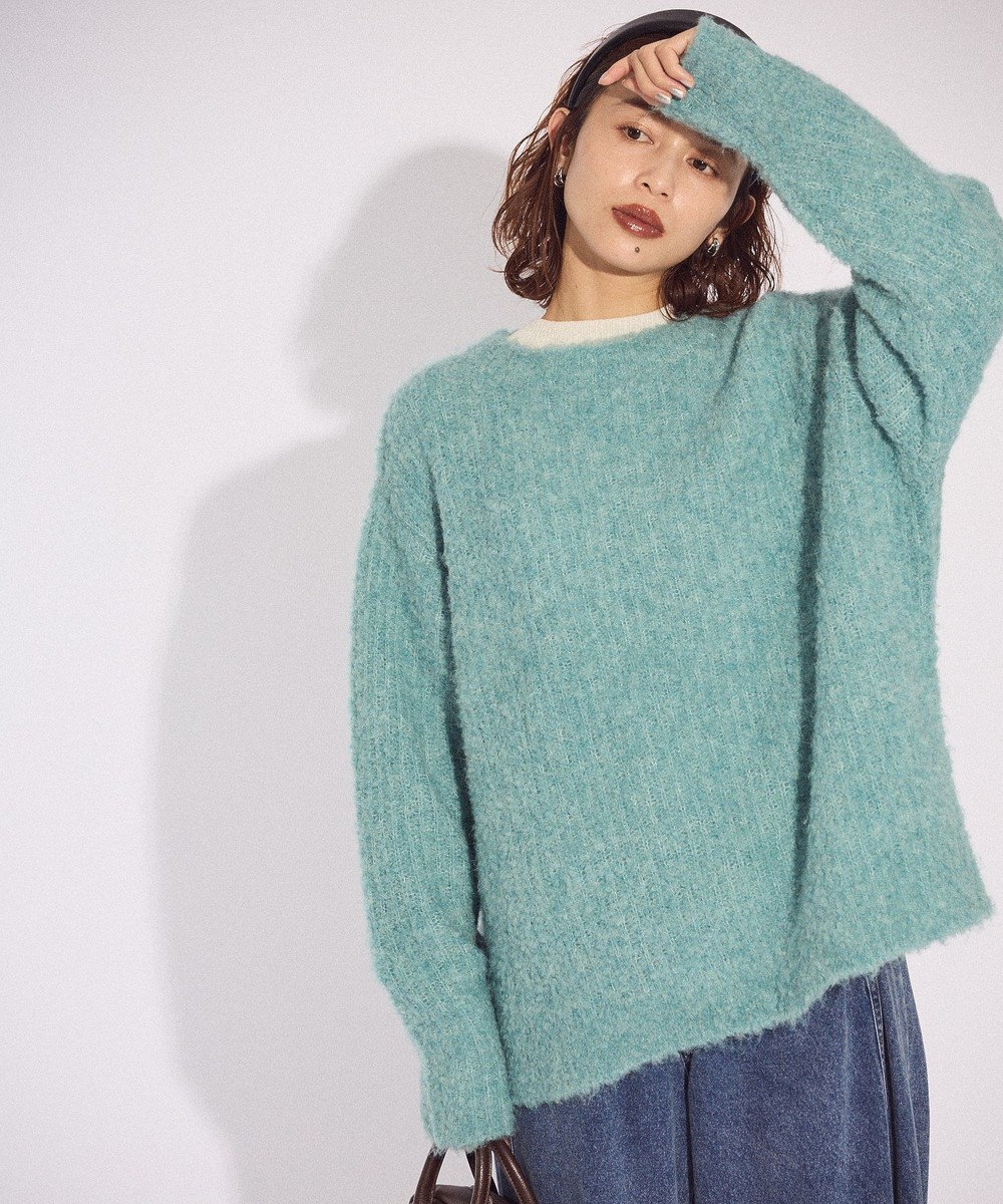 Green Parks ブークレＭＩＸニットチュニック 