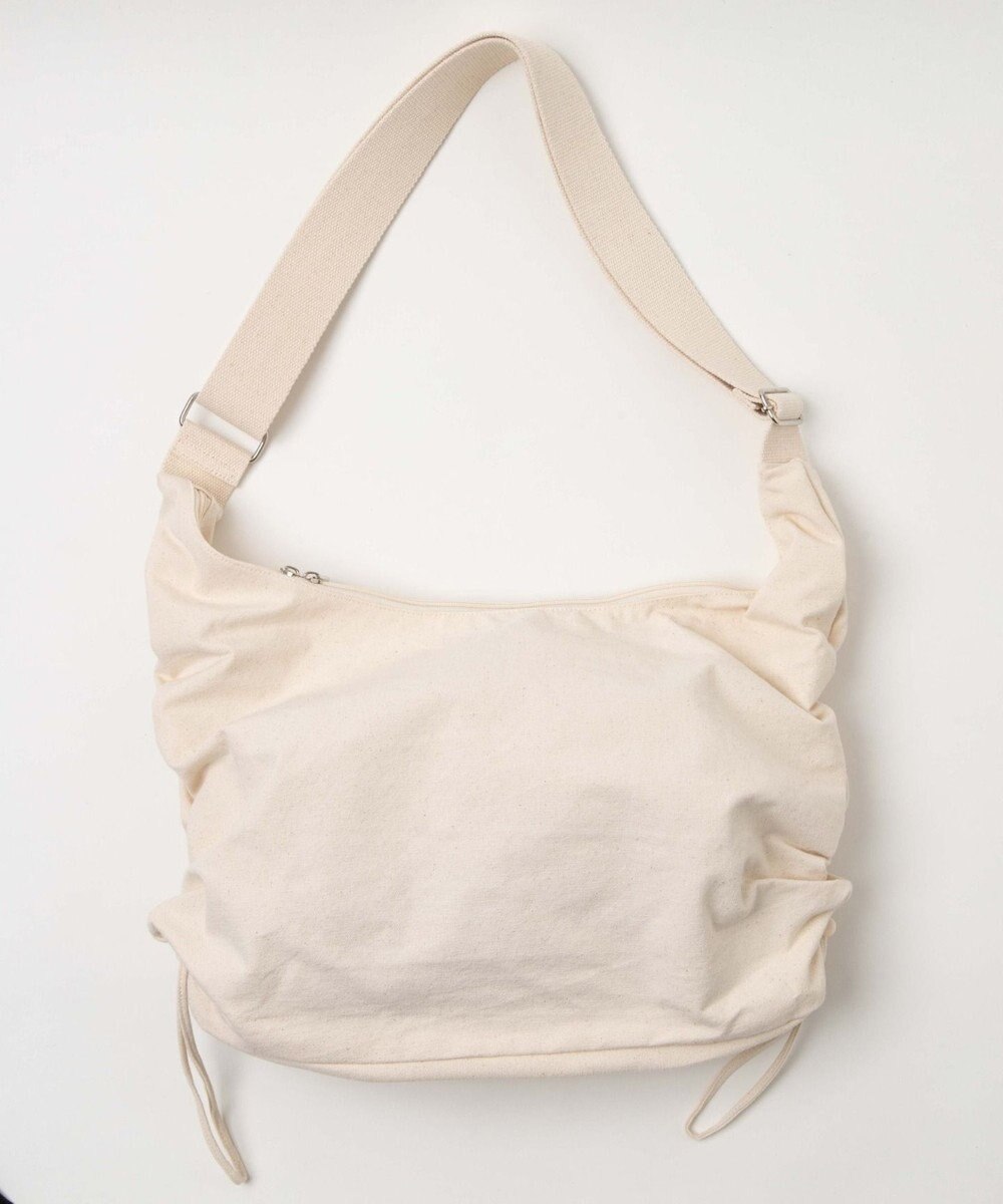 WEGO 【ユニセックスITEM/A4サイズ収納可能】サイドドロストキャンバスショルダー 