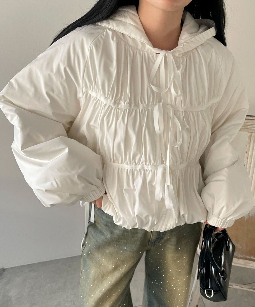 WEGO リボンフードブルゾン 