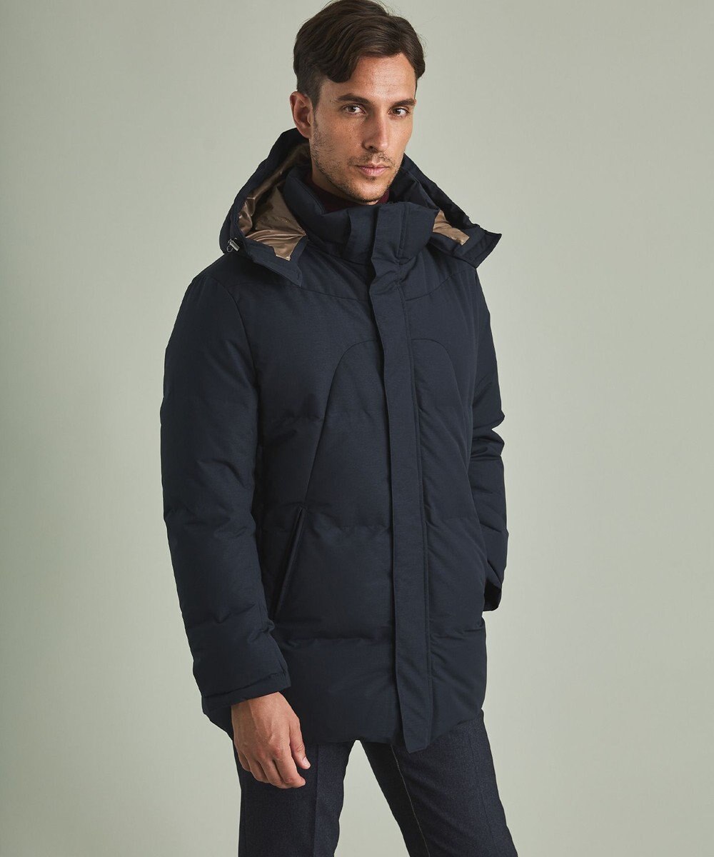 GOTAIRIKU 【仕事で着用可】MINOTECH メランジラミネート ダウンコート(23年モデル) 