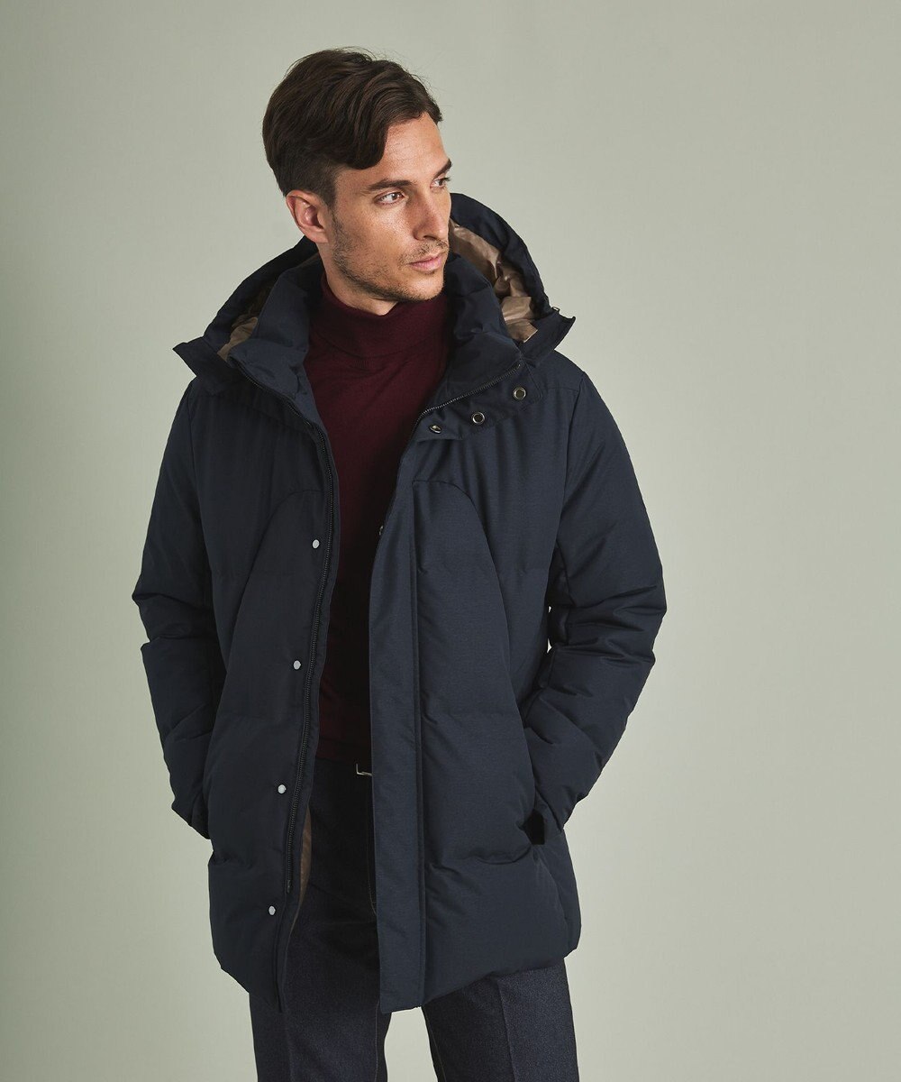 GOTAIRIKU 【仕事で着用可】MINOTECH メランジラミネート ダウンコート(23年モデル) 