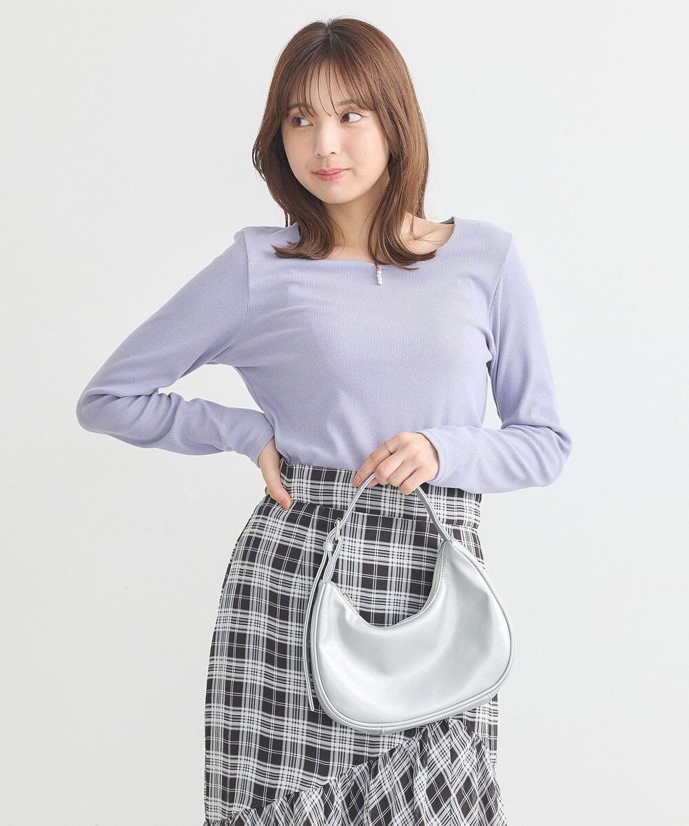 earth music&ecology ハートネックパールプルオーバー 