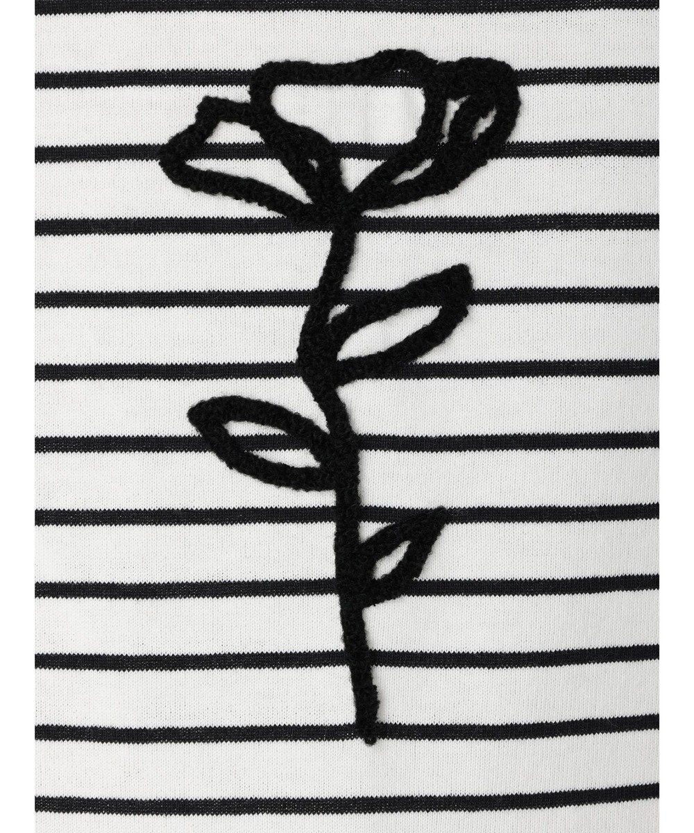 Green Parks ・ＲＡＹ　ＣＡＳＳＩＮ　フラワーサガラ刺繍Ｔシャツ 