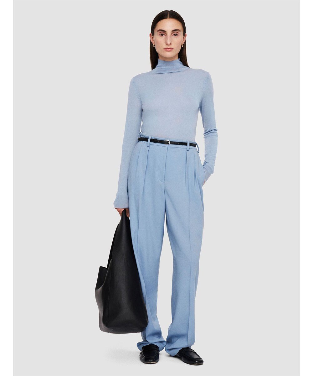 JOSEPH テーラリングクレープ　ワイドテーパードトラウザーズ 