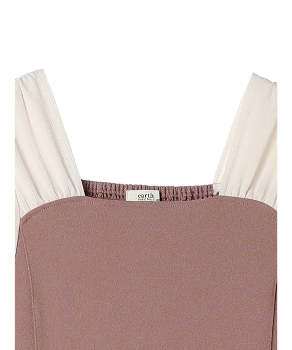 earth music&ecology ショルダードッキングワンピース 