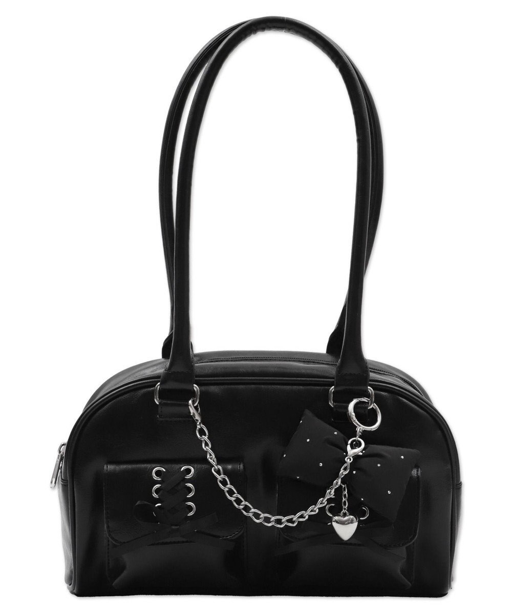 WEGO レースアップボストンバッグ 