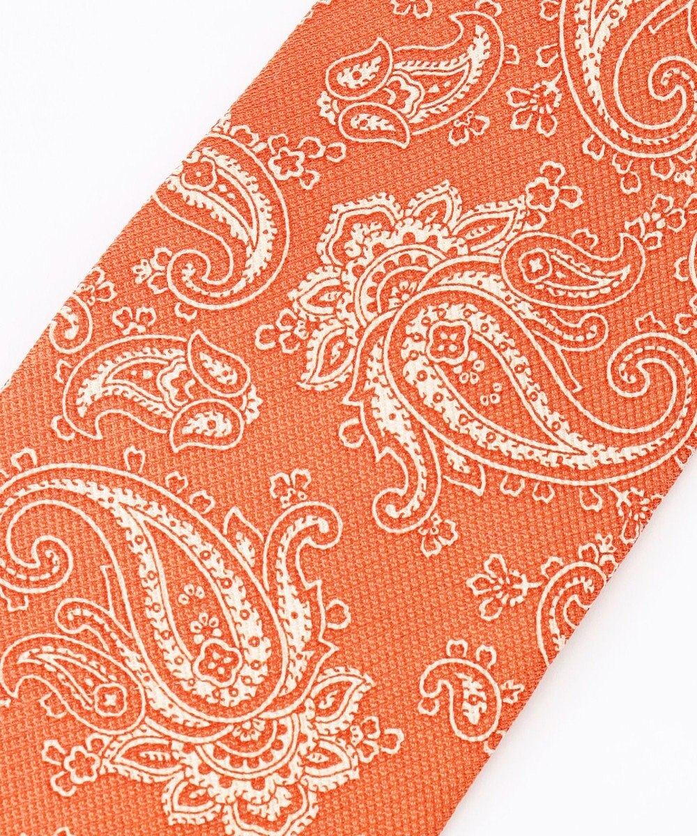 J.PRESS MEN ペイズリーハンドプリント ネクタイ 