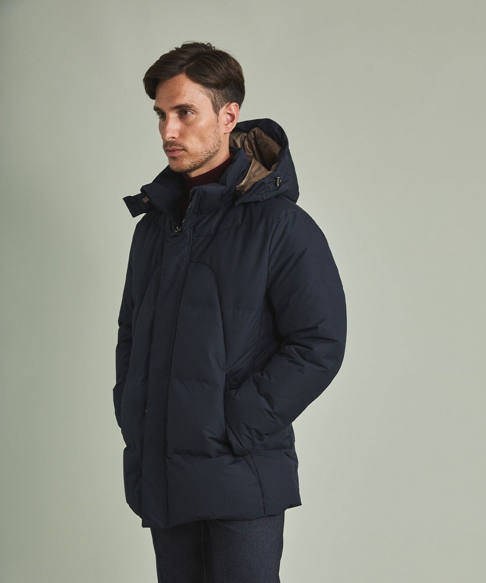 GOTAIRIKU 【仕事で着用可】MINOTECH メランジラミネート ダウンコート(23年モデル) 